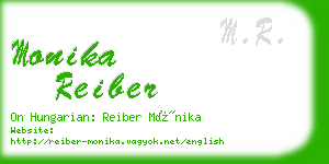 monika reiber business card